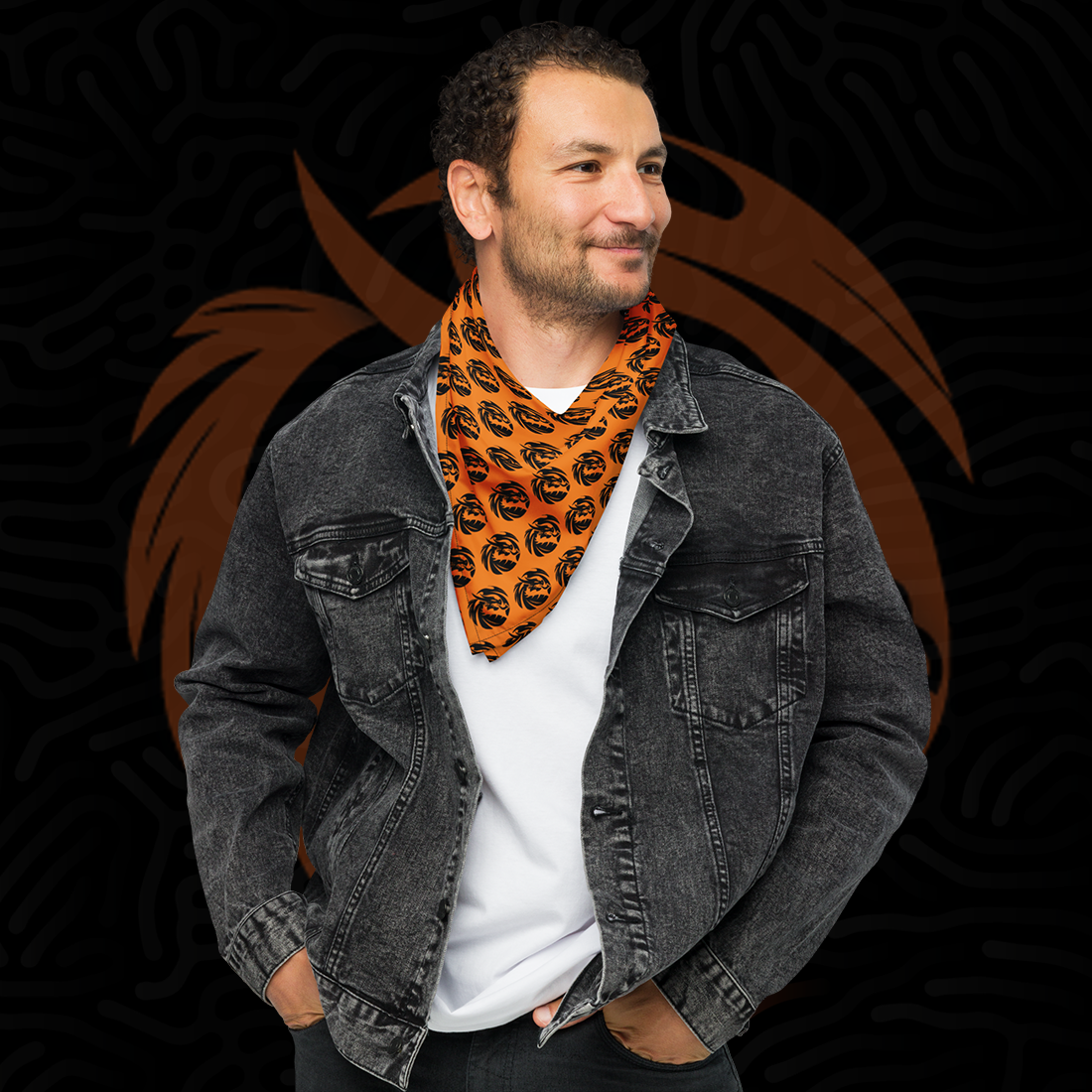FDS Orange & Black Bandana
